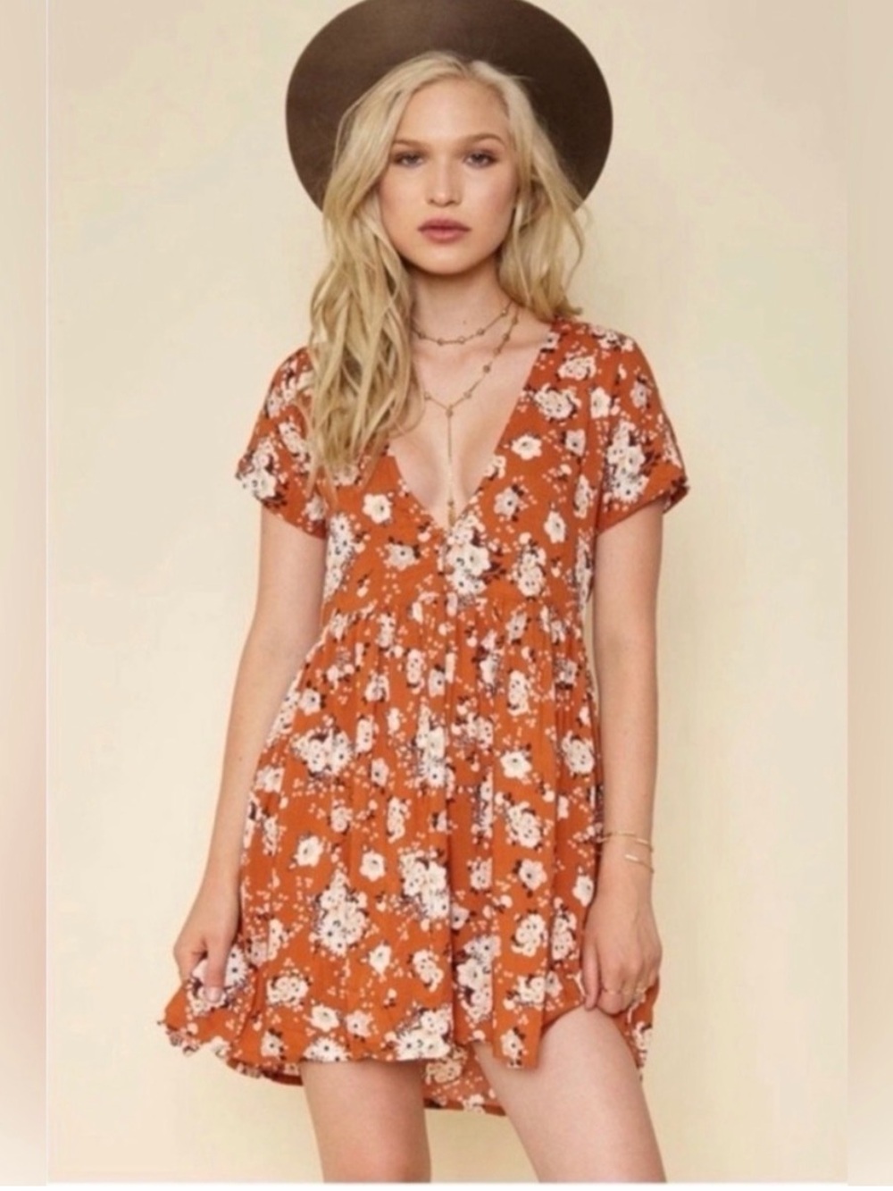 Spell Gypsy Dancer Mini Play Dress - maple size M great condition